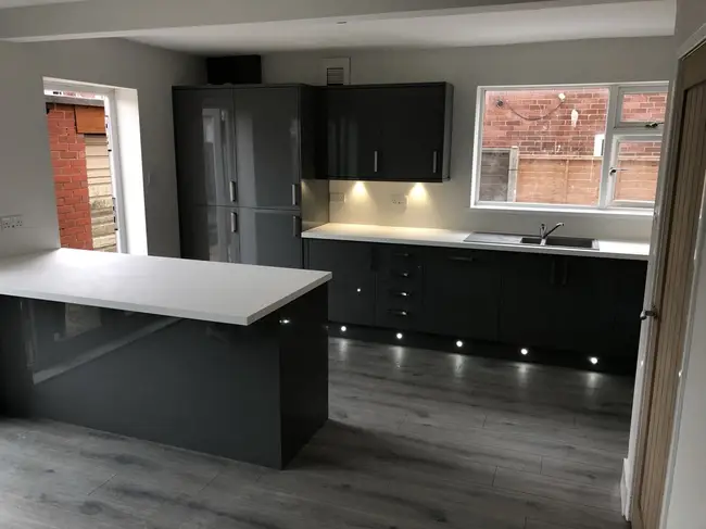 Kitchen Fitting work by Precision Joinery and Tiling in Blackpool