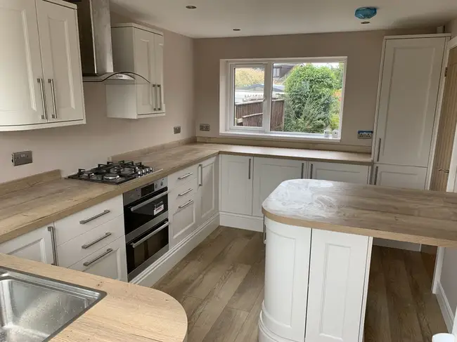 Kitchen Fitting work by Precision Joinery and Tiling in Blackpool